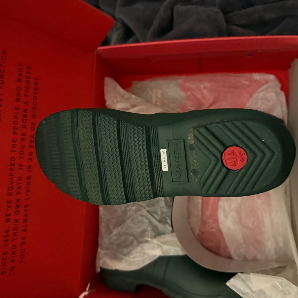 Hunter Green Original Back Adjustable Short Boots